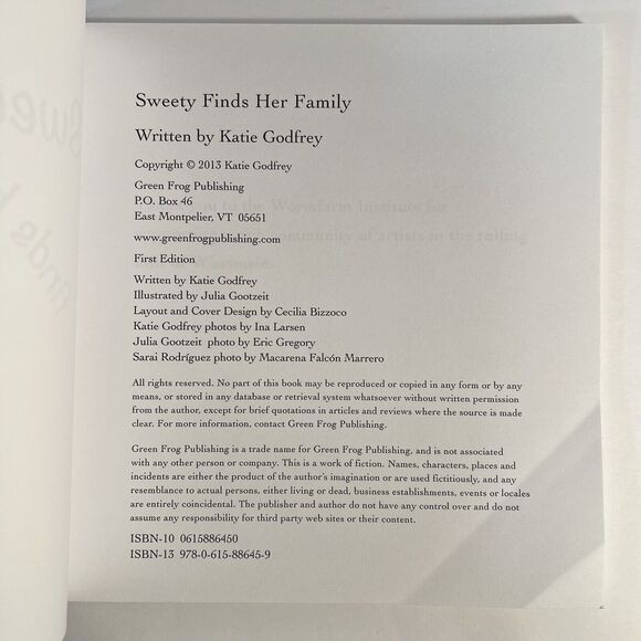Sweety Finds Her Family by Katie Godfrey Paperback Childrens Storybook - Picture 3 of 6